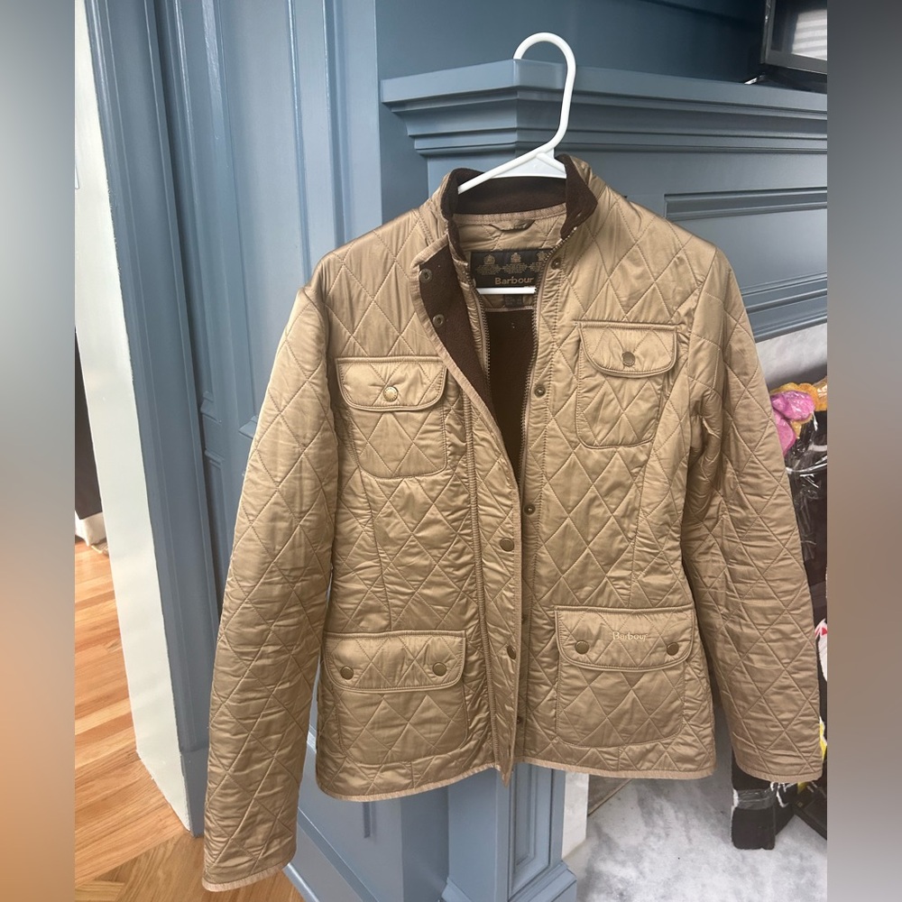 Barbour Women's Quilted Beige Utility Jacket